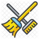 Broom Cleaning Brush Icon