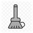 Broom Dusting Cleaning Icon