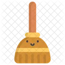 Broom Clean Face Icon
