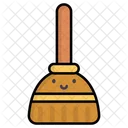 Broom Clean Face Icon