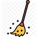 Broom Cleaning Halloween Icon