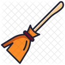 Broom Halloween Witch Icon