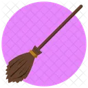 Broomstick Witch Halloween Icon