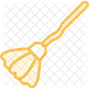 Broomstick Duotone Line Icon Icon