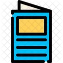 Broschure Prospekt Werbe Symbol