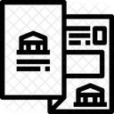 Broschure Heft Faltblatt Symbol