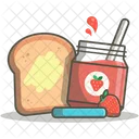 Brotmarmelade Fruchtmarmelade Erdbeermarmelade Symbol