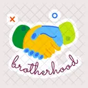 Brotherhood Greeting Hands Shaking Hands Icon