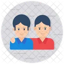 Brothers Buddies Blood Relation Icon