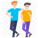Brothers Love Siblings Friendship Icon