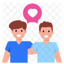 Siblings Affection Friendship Brothers Love Icon