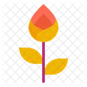 Botao Flor Planta Ícone