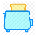 Toaster Braten Brot Symbol