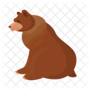 Bear Grizzly Cartoon Icon