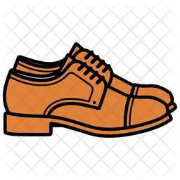 Brown Cap Toe Shoes  Icon