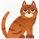 Brown Cat  Symbol