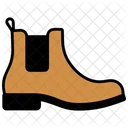 Brown Chelsea Boots Shoes  Icon
