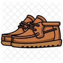 Brown Chukka Moccasin Shoes  Icon