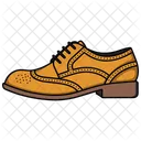 Brown Derby Boots Shoes  Icon