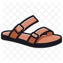 Brown Leather Sandals  Shoes  Icon