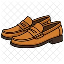 Brown  Loafers  Shoes  Icon