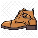 Brown Monk Derby Boots Shoes  Icon