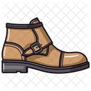 Brown Monk Strap Boots Shoes  Icon