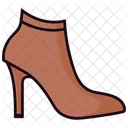 Brown Suede Bootie Women's Shoes  Icon