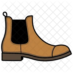 Brown Suede Chelsea Boots Shoes  Icon