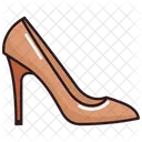 Brown T-Strap Heels Women's Fashionable Shoes  Icon