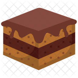 Brownie Icon - Download in Flat Style