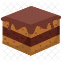 브라우니 케이크 달콤한 아이콘