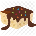 Brownie Cake Desert Icon
