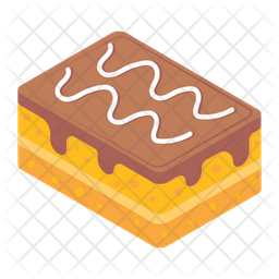 Brownie Icon - Download in Flat Style