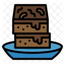 Brownie Cake Dessert Symbol