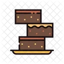 Brownie Cake Sweet Icon