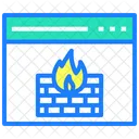 Firewall Browse Internet Security Icon