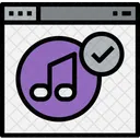 Browser Music Check Icon