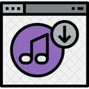 Browser Music Download Icon