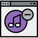 Browser Music Remove Icon