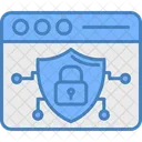 Browser Website Shield Icon