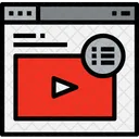 Browser Video List Icon