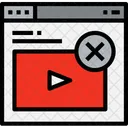 Browser Video X Icon