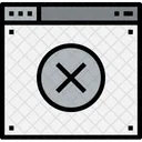 Browser X Web Icon