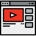 Browser Video Web Icon