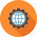 Browser Cogwheel Design Icon