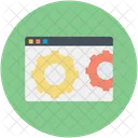 Browser Screen Gear Icon