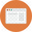 Browser Webpage Layout Icon
