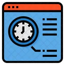 Browser Time Clock Icon