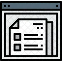 Browser Document List Icon